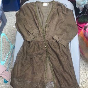 Olive Green Day trip blouse